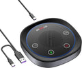 USB Speakerphone， Omnidirectional Computer Speaker with Microphone,Plug and Plays Portable Speaker with for Holding Meetings Anywhere with Immersive Sound Pack of 2
