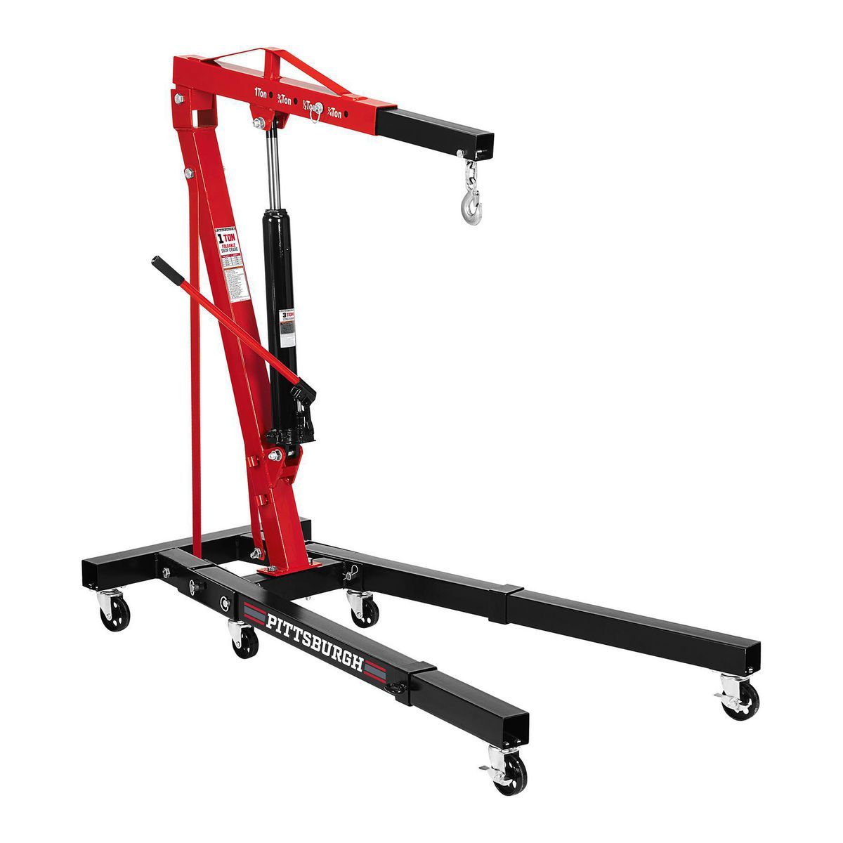 PITTSBURGH 1 Ton Capacity Foldable Shop Crane