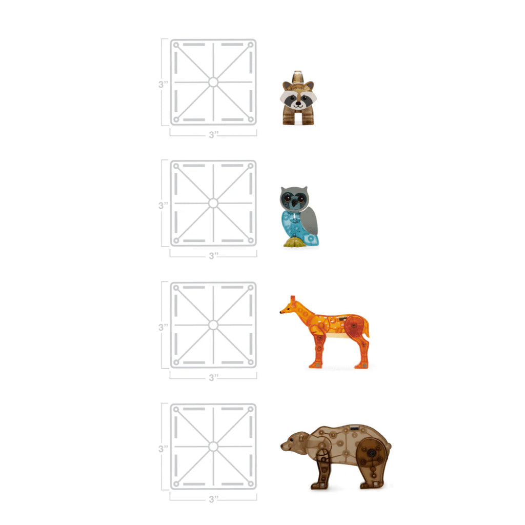 MAGNA-TILES Forest Animals 25-Piece Magnetic Construction Set R24860