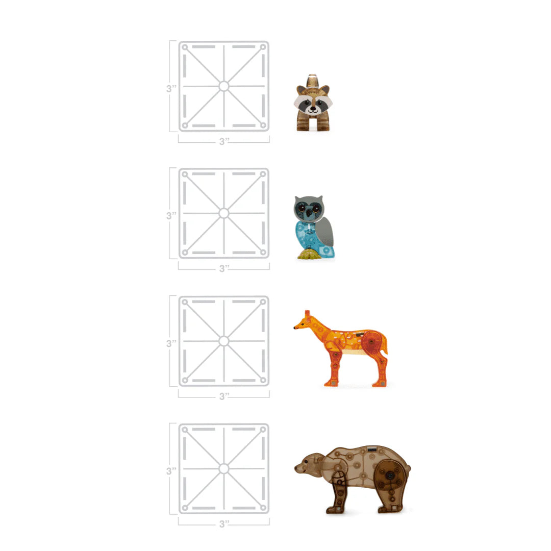 MAGNA-TILES Forest Animals 25-Piece Magnetic Construction Set R24860