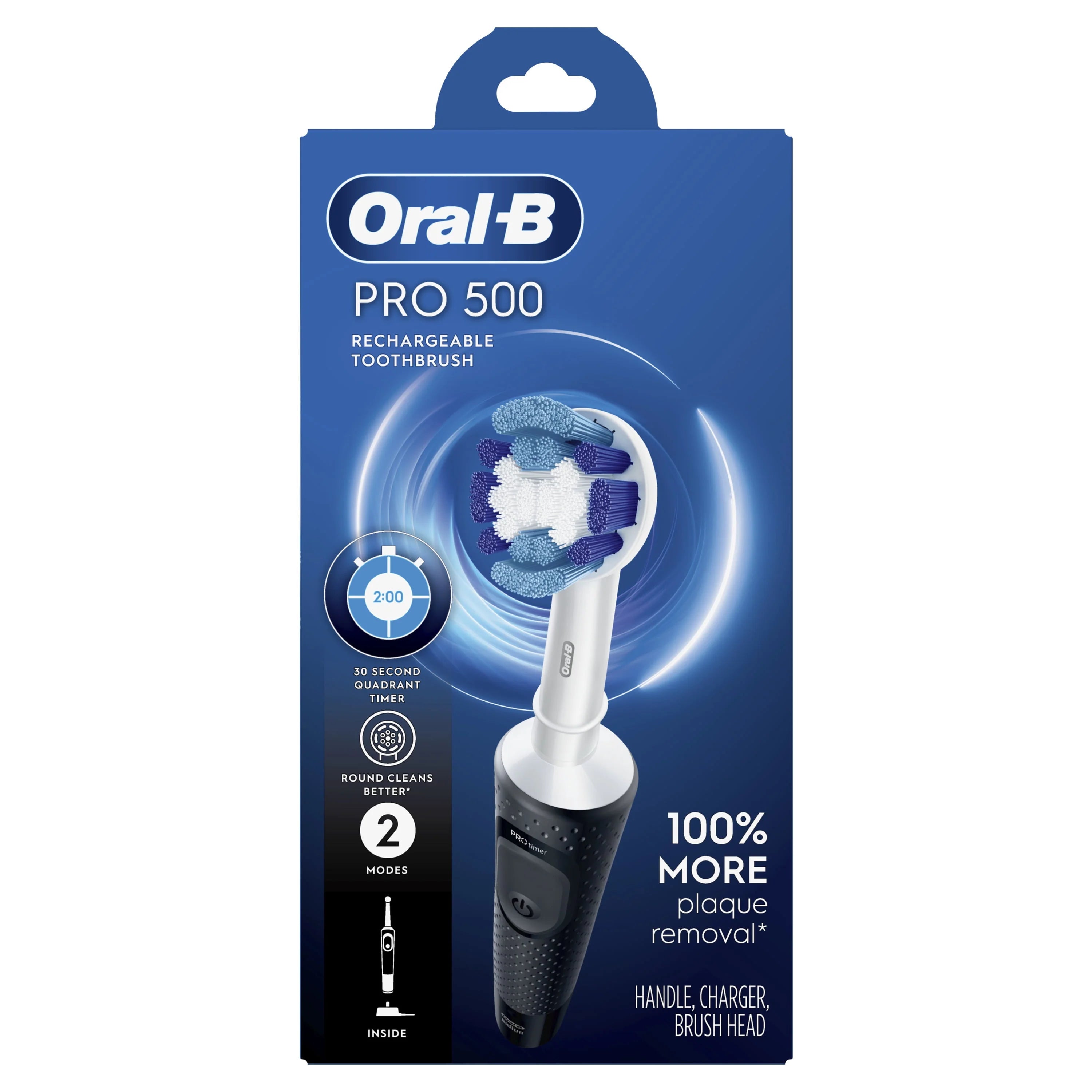 Oral-B Pro 500 Electric Toothbrush Rechargeable Black D378086