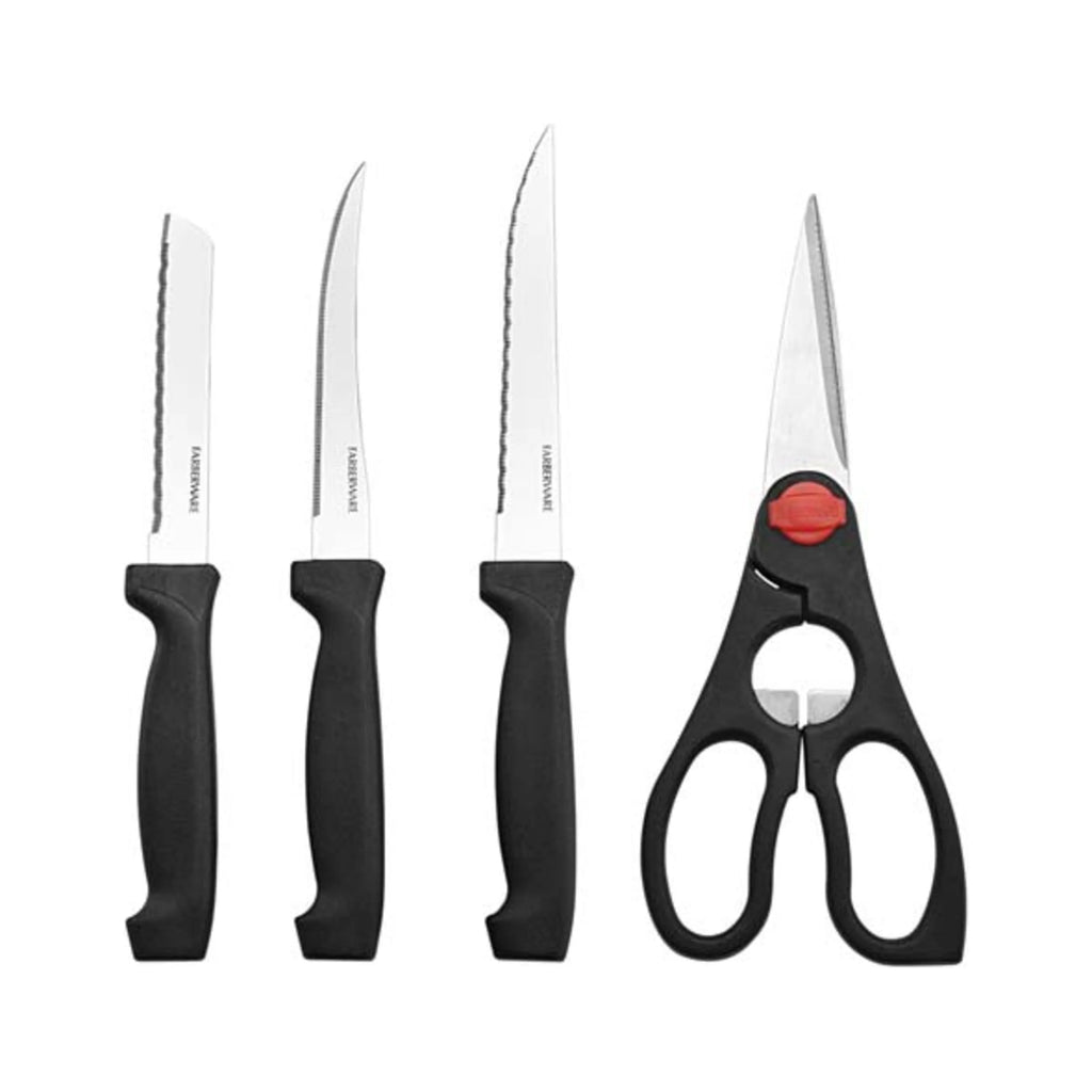 Farberware 18 Piece Stainless Steel Knife Set with Wood Block U718