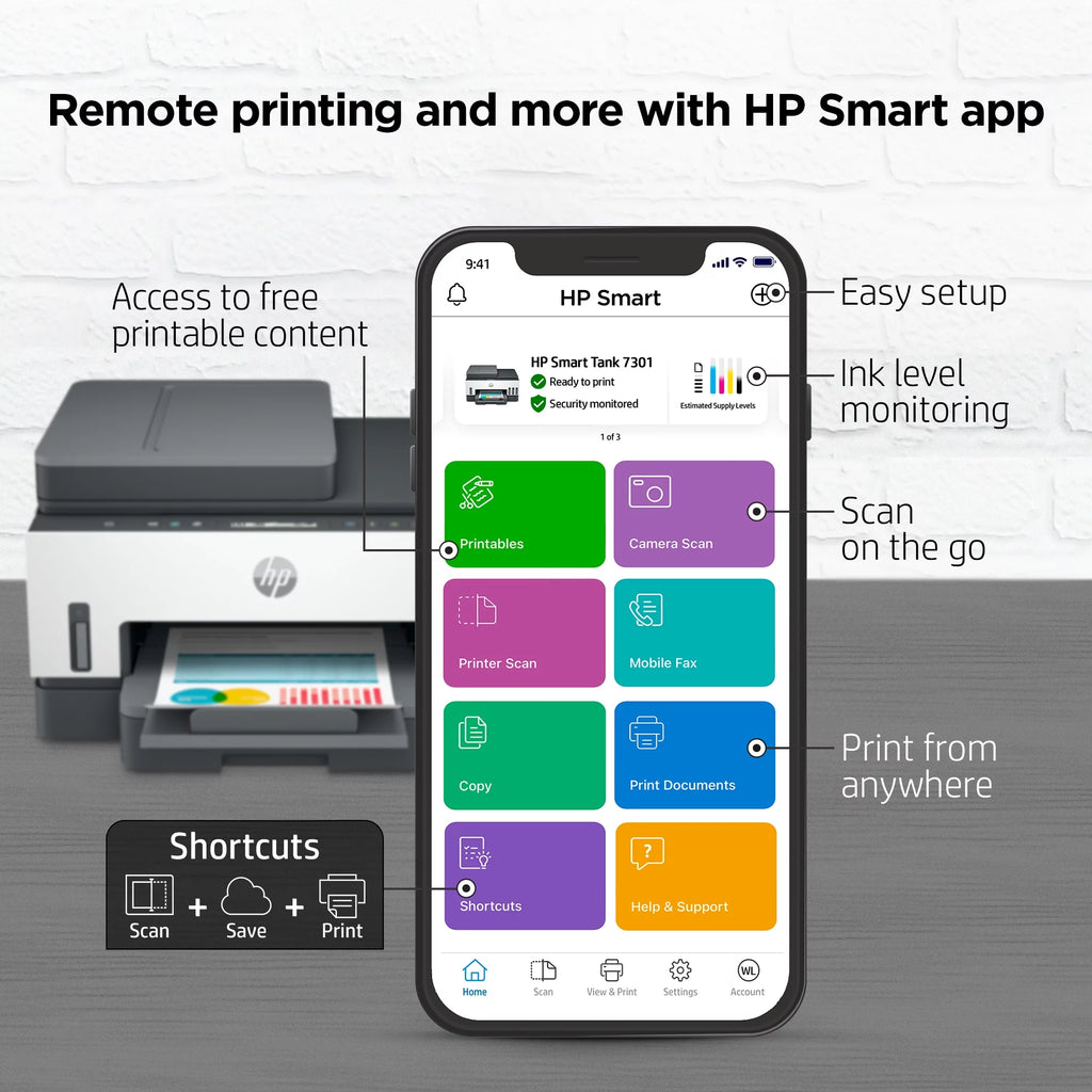 HP Smart Tank 7301e All-in-One InkJet Printer O674046