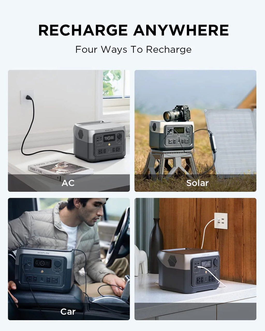 EcoFlow RIVER 2 Max Portable Power Station 512Wh Solar Generator 1000W H868456