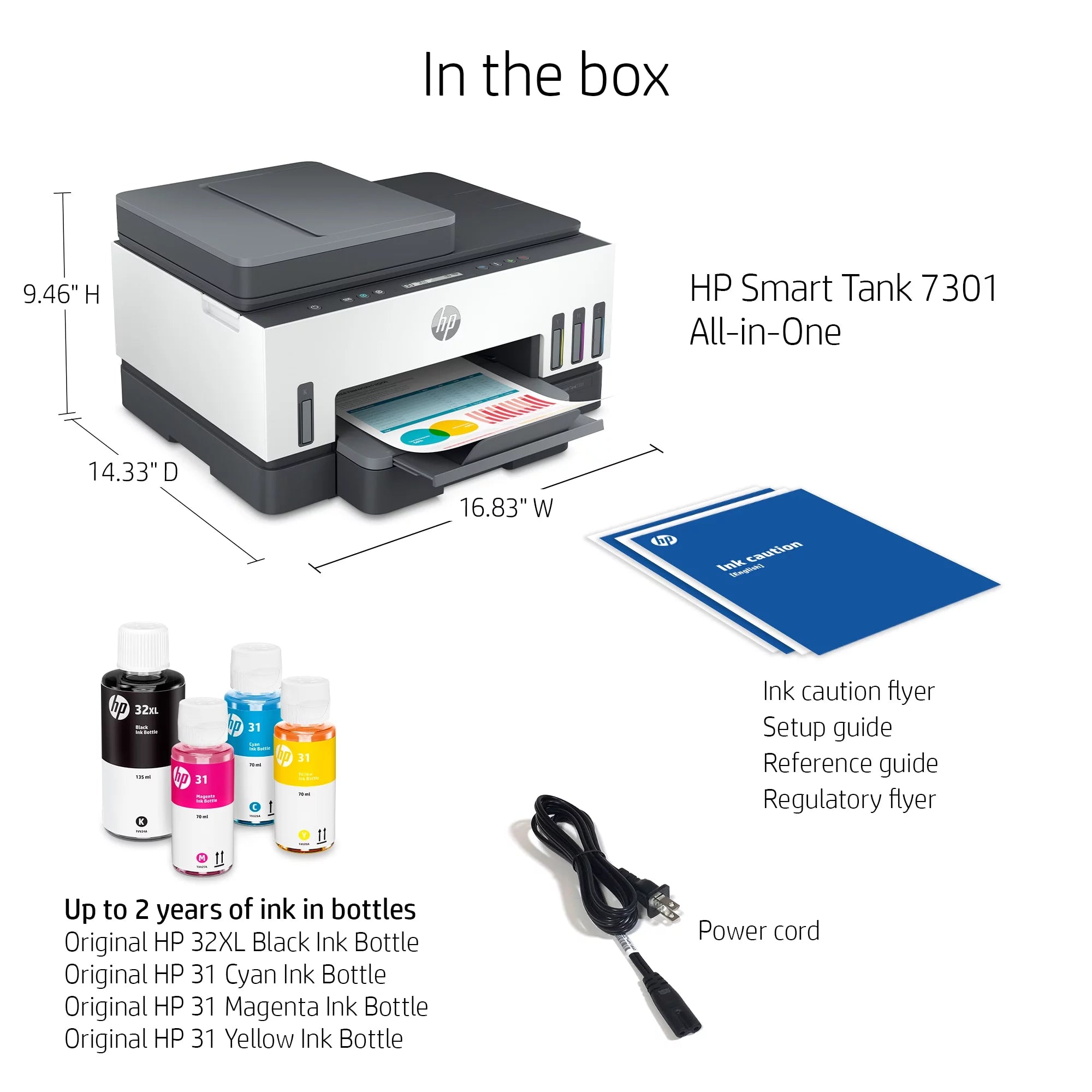 HP Smart Tank 7301e All-in-One InkJet Printer O674046