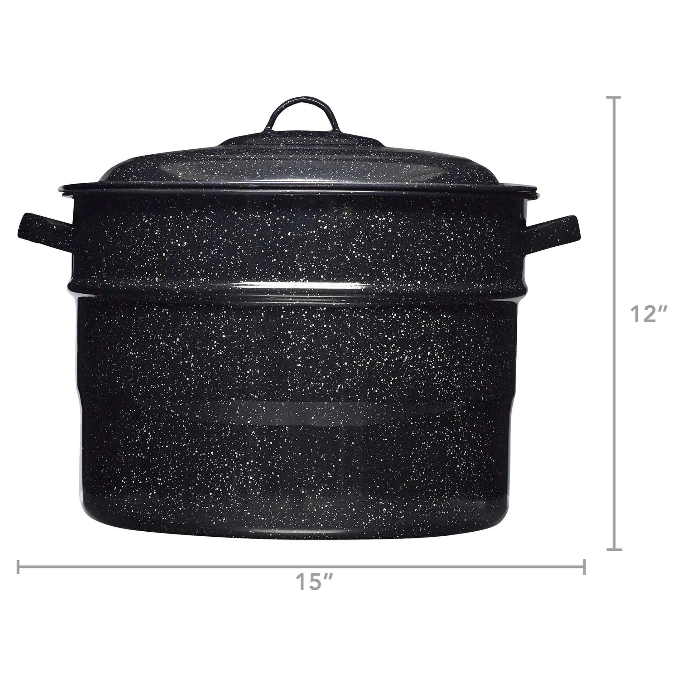 Granite Ware 21.5-Quart Water Bath Canner with Jar Rack U3249