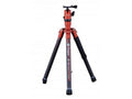 Fotopro X-Aircross 1 Carbon Fiber Tripod Kit, Includes FPH-42Q Dual Action Ball Head and 1/4-20 QR Plate, Orange