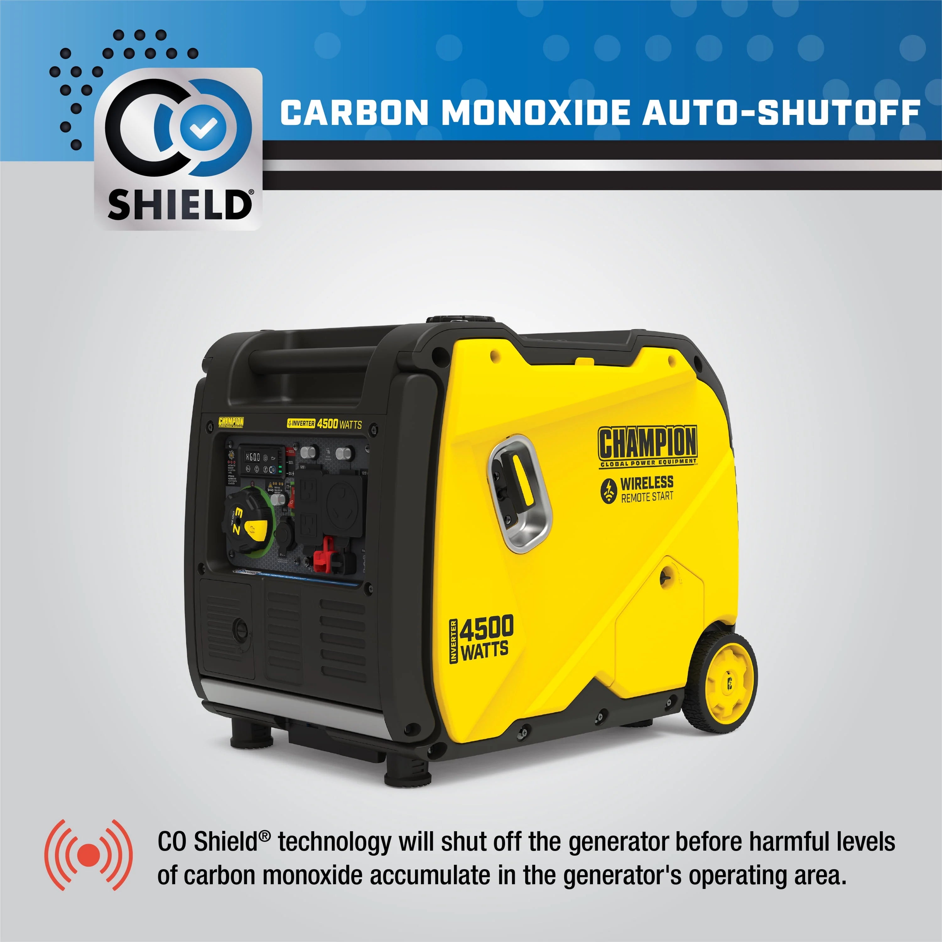 Champion Power Equipment 4500-Watt Inverter Generator with CO Shield E7417