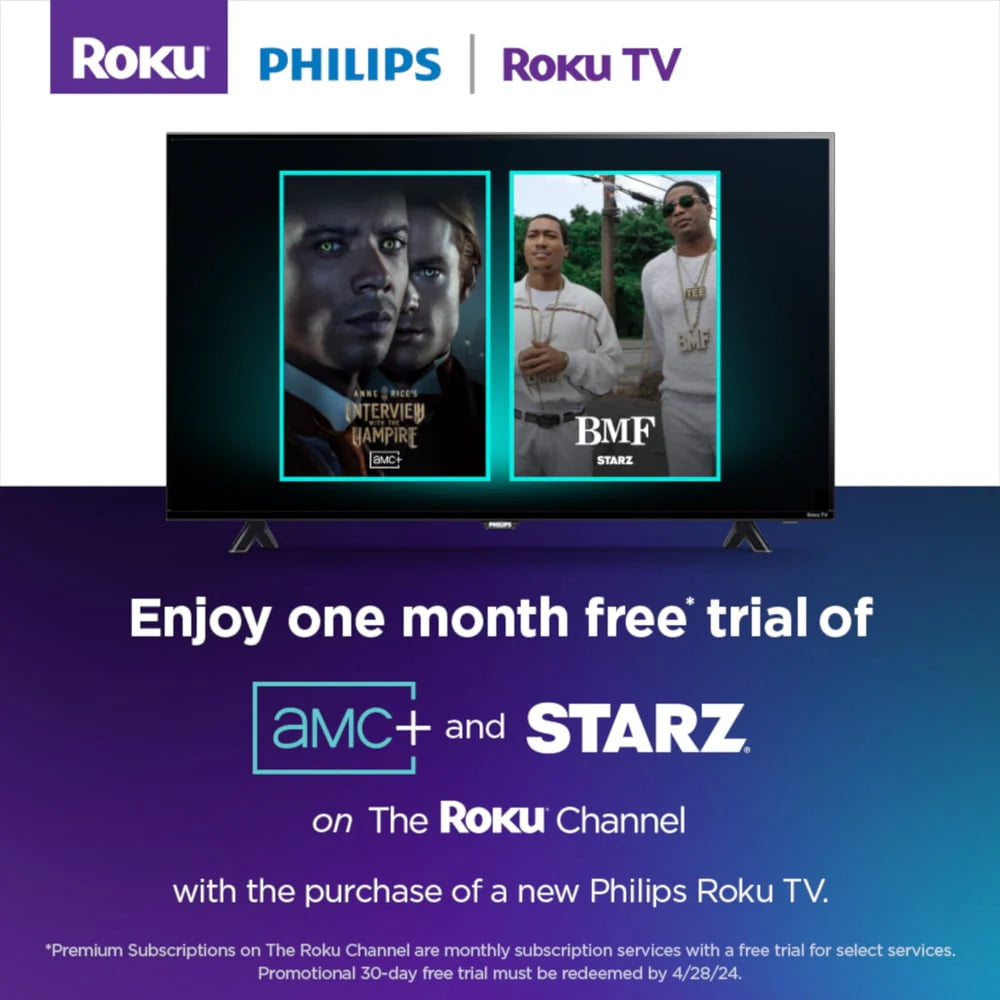 Philips 50" 4K Ultra HD Roku Smart LED TV C19241