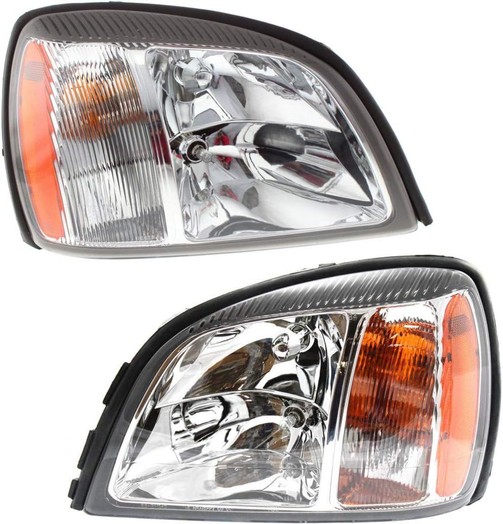 For Cadillac Deville Headlight Assembly 2004 2005 Pair Driver and Passenger Side | DOT Certified | GM2502240