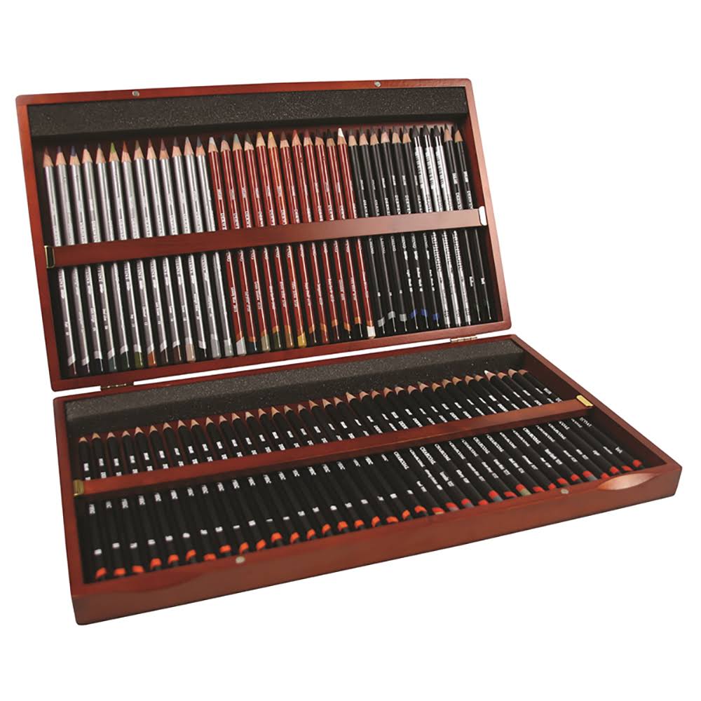 Derwent : Sketching Pencil : Wooden Box Set of 72