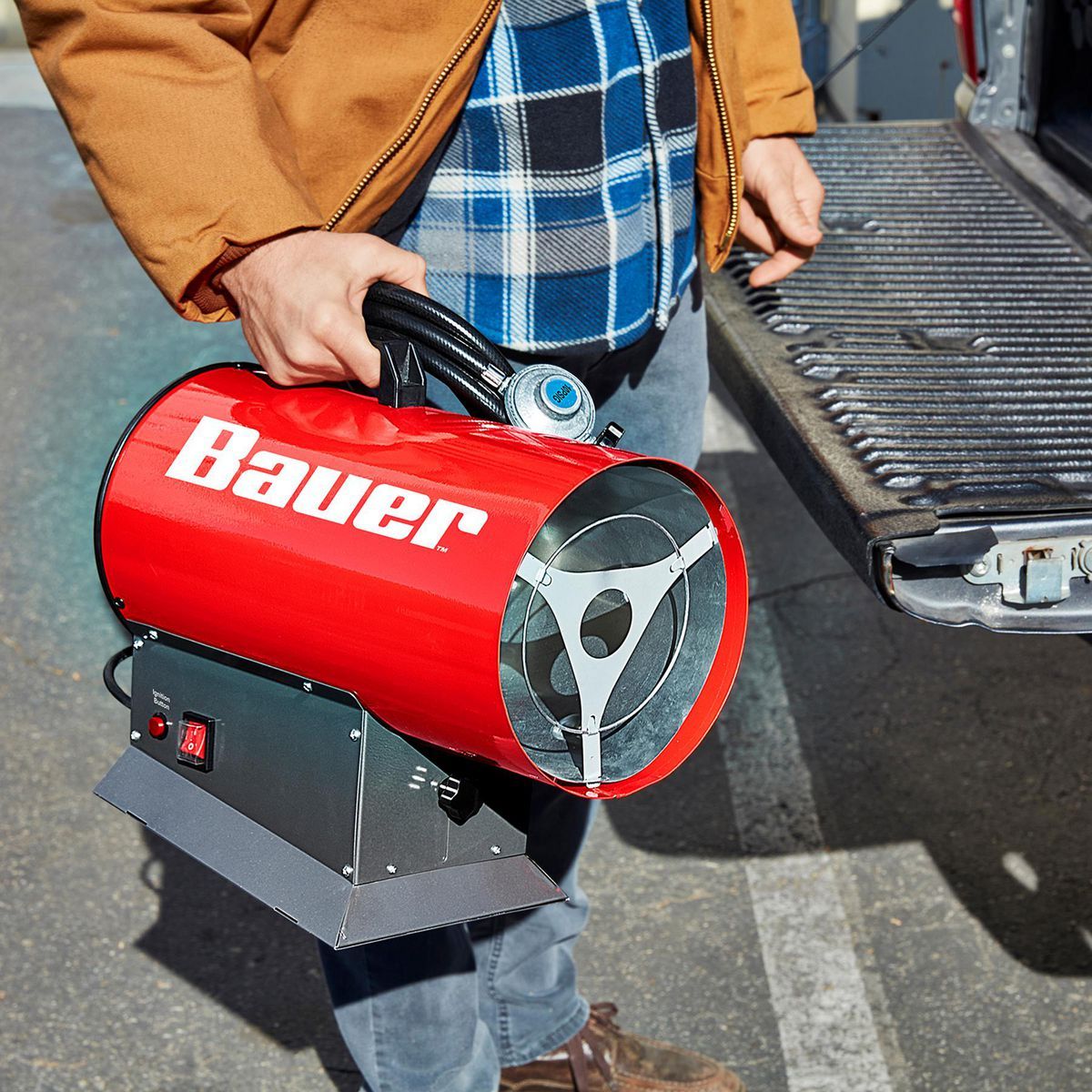 BAUER 30,000 - 60,000 BTU Forced Air Propane Heater D6370