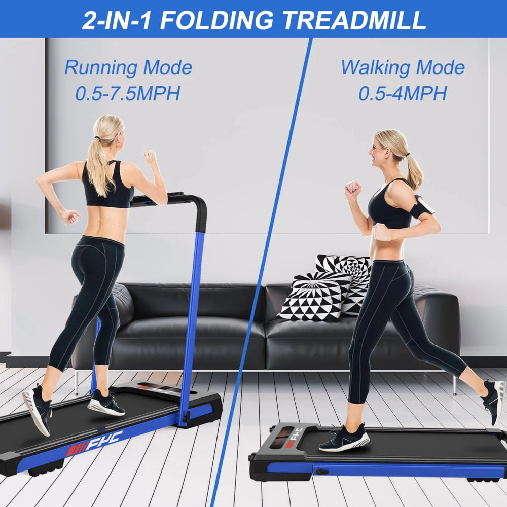 Folding Treadmill with Incline 2.5HP for Home, Bluetooth & Heart Rate Sensor U3414