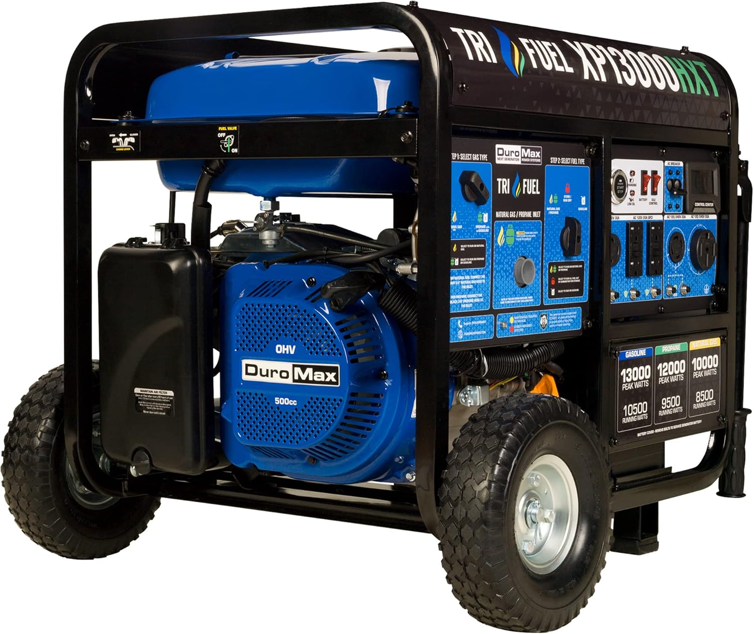 DuroMax XP5500HX Dual Fuel Portable Generator 5500 Watt Electric Start N5289