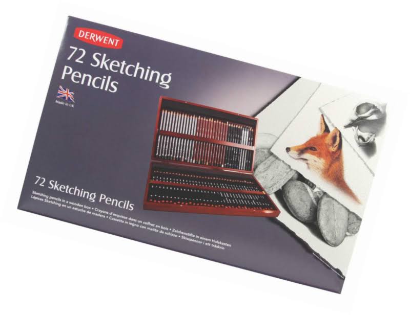 Derwent Sketching Pencil Wooden Box Set of 72 U557