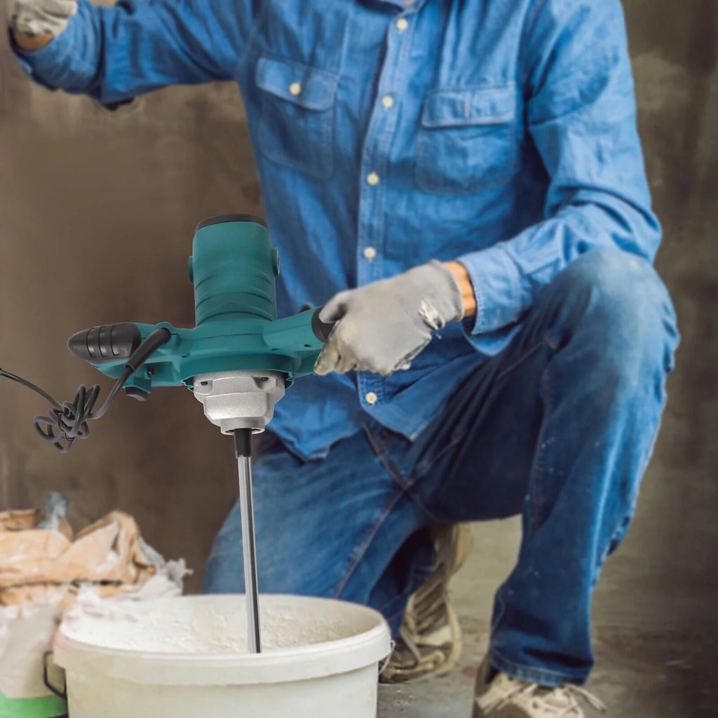 MIDUO 2100W Electric Cement Mixer Handheld 6-Speed Stirrer Y1970
