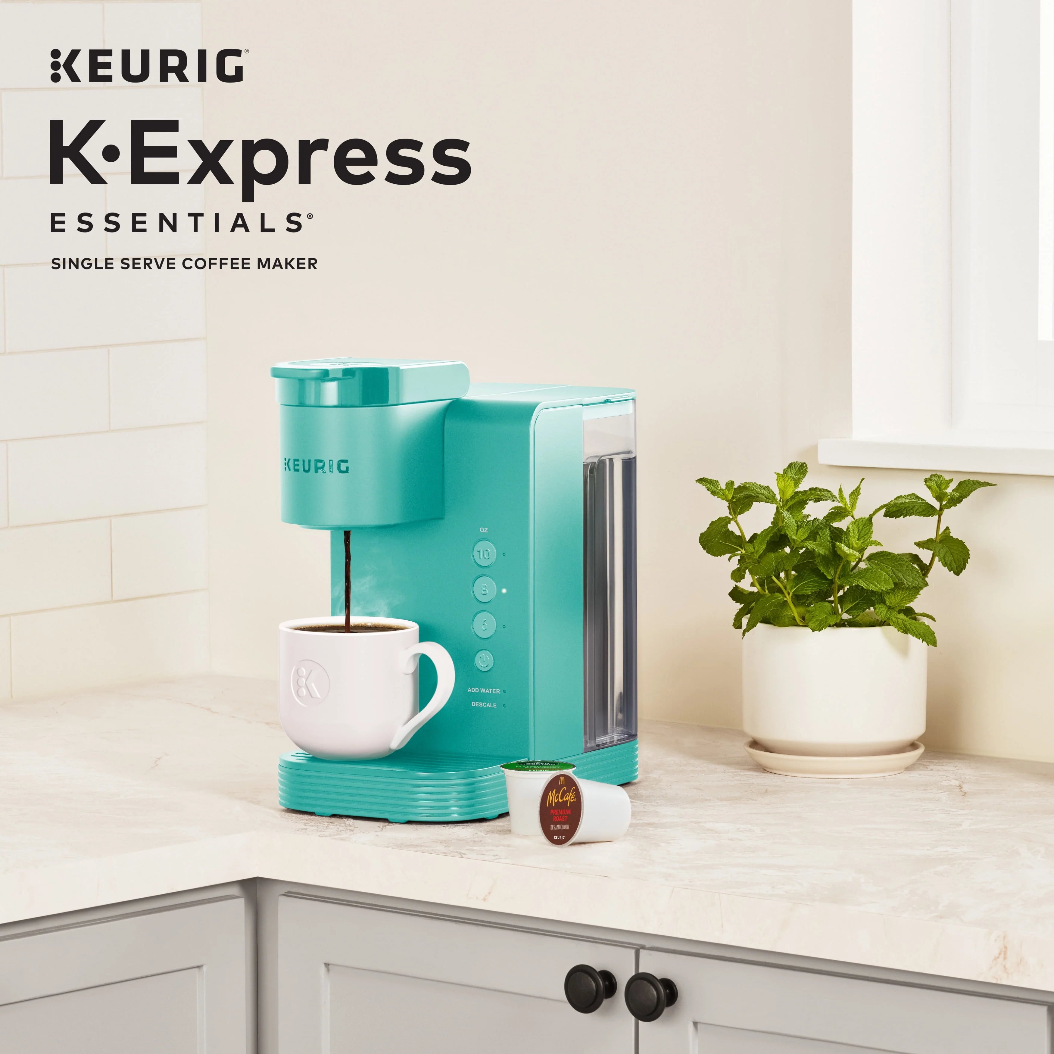 Keurig K-Express Essentials Single Serve K-Cup Pod Coffee Maker, Black L838940