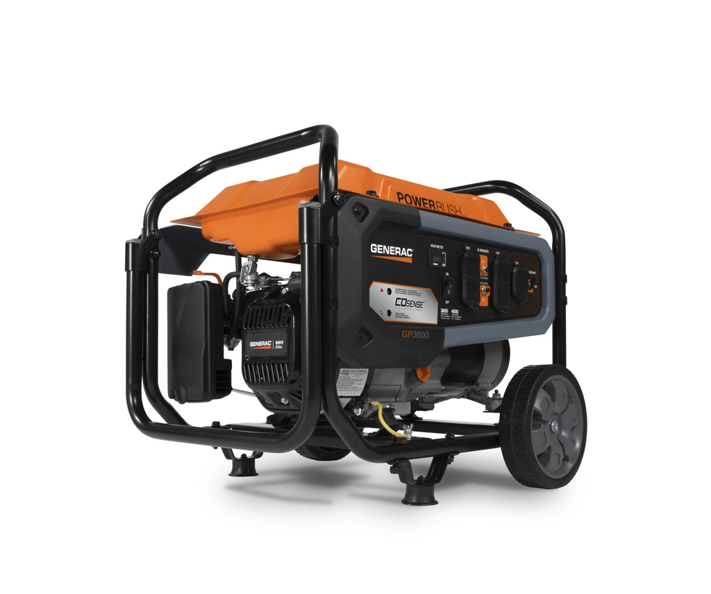 Generac 7721 GP3600 Gas Powered Portable Generator w/ COSense - 49ST