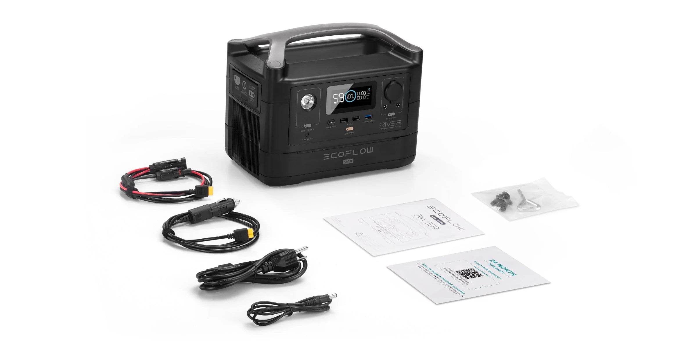 EcoFlow RIVER 2 Max Portable Power Station 512Wh Solar Generator 1000W H868456
