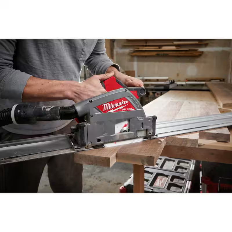 M18 FUEL 18V Brushless 6-1/2 in. Plunge Cut Track Saw with 55 in. Guide Rail Y405