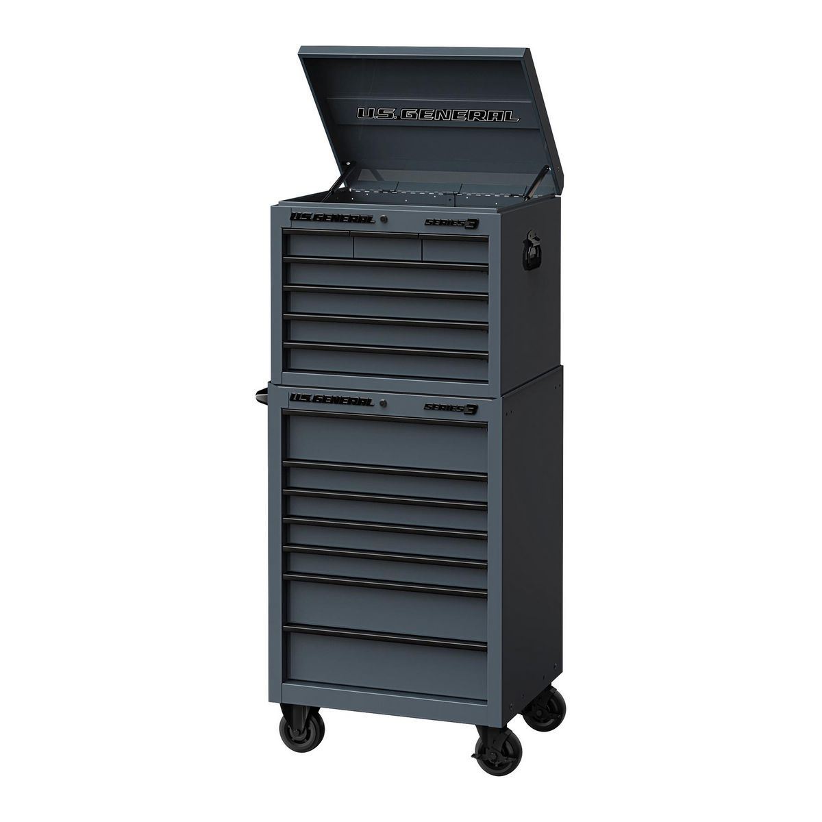 U.S. General 27 in. x 22 in. Top Chest Series 3 Slate Gray G758307
