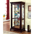 Furniture of America Lisandro Traditional Curio Cabinet in Espresso