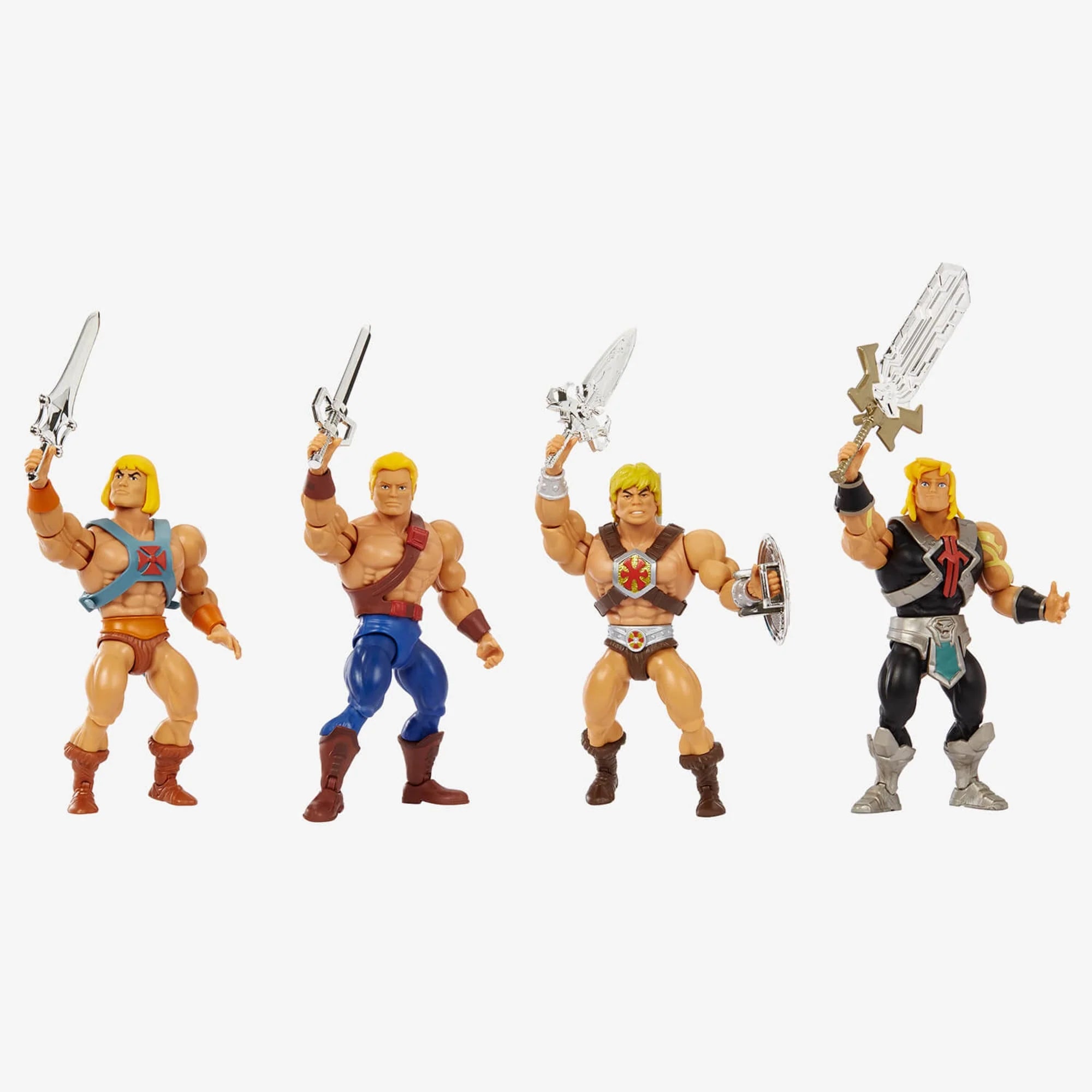 Masters of the Universe Origins He-Man 40th Anniversary 4-Pack