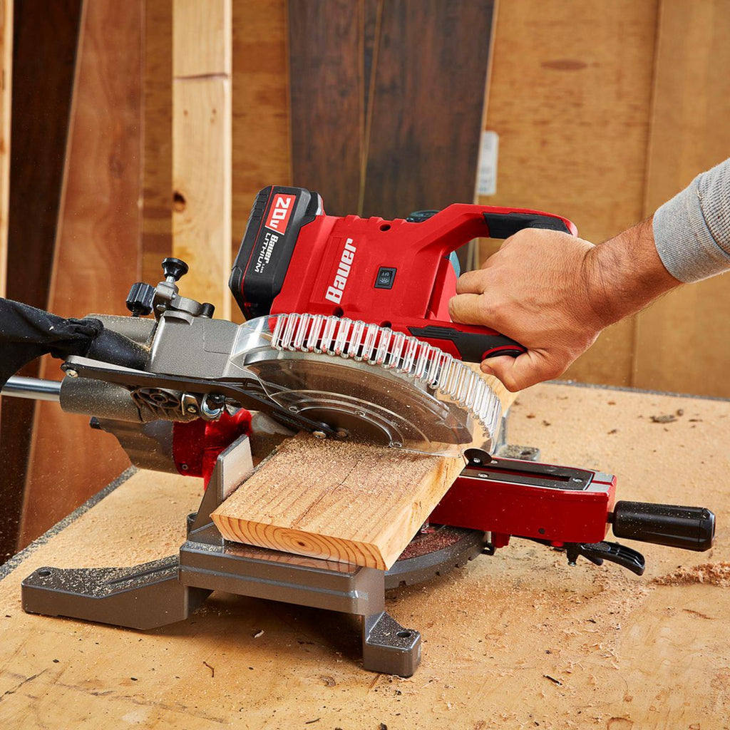 BAUER 20V Brushless 7-1/4 in. Sliding Miter Saw - Tool Only Z33302