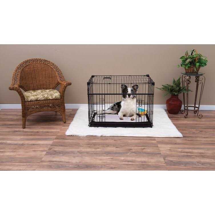Lucky Dog Sliding Double Door Dog Crate Q989