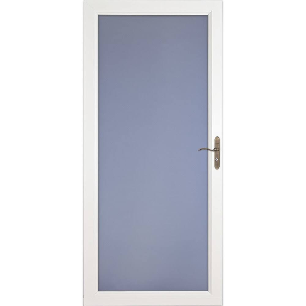 Larson Signature Classic 32-in x 81-in White Full-view Aluminum Storm Door | 1490403120