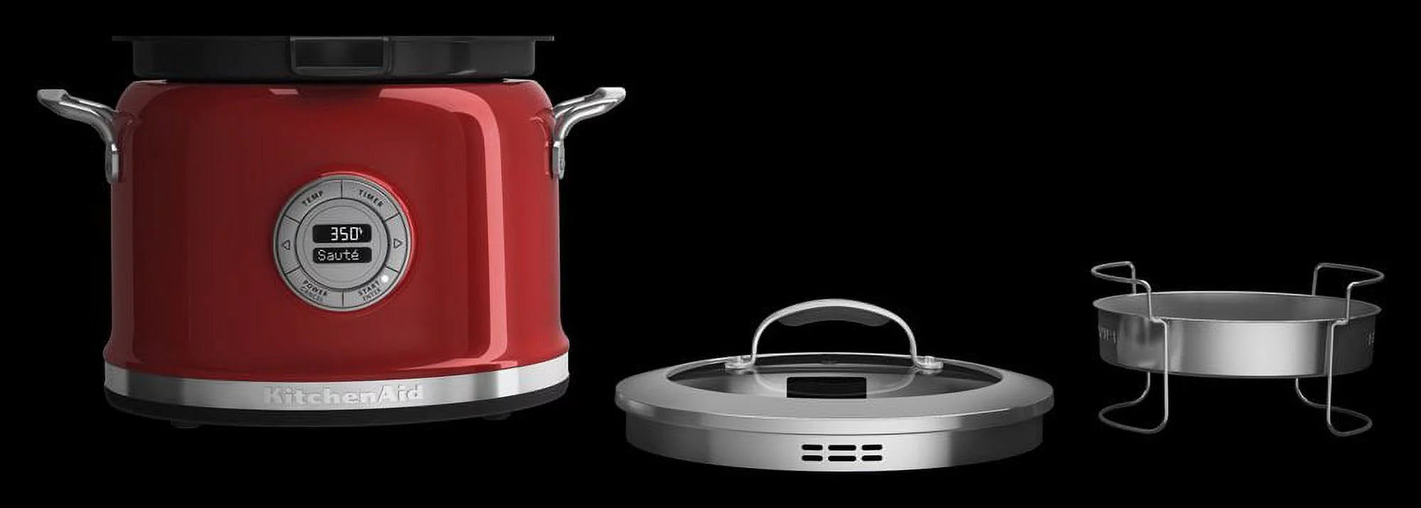 KitchenAid Multi-Cooker KMC4241CA 4-Qt All-in-One Cooking System Candy Apple Red L181079