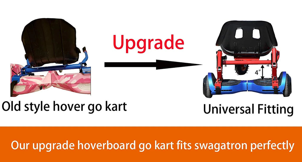 Hoverboard Go Kart Attachment for Adults & Kids with Off-Road Tire, Blue X745