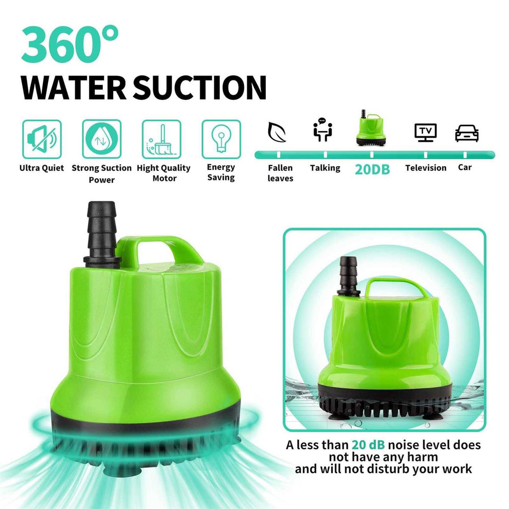 FREESEA GPH Submersible Water Pump for Pond, Aquarium, Fountain F704734