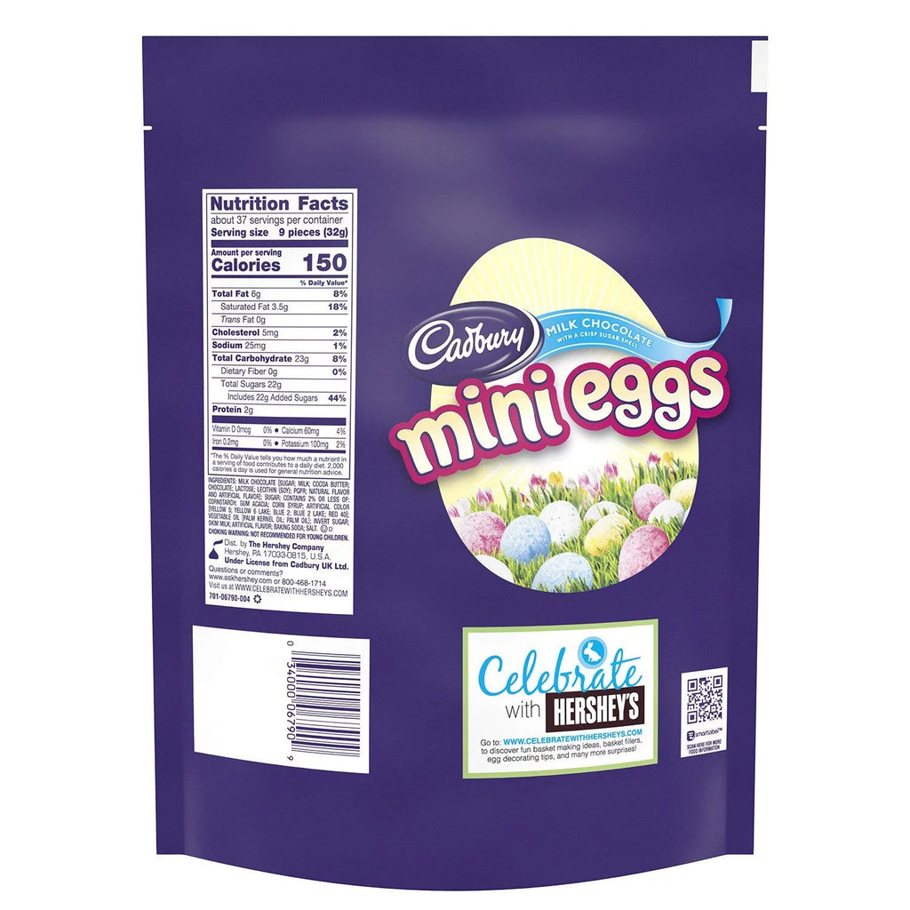 Cadbury Mini Eggs Milk Chocolate Crisp Shell Candy, 42 oz. W9301