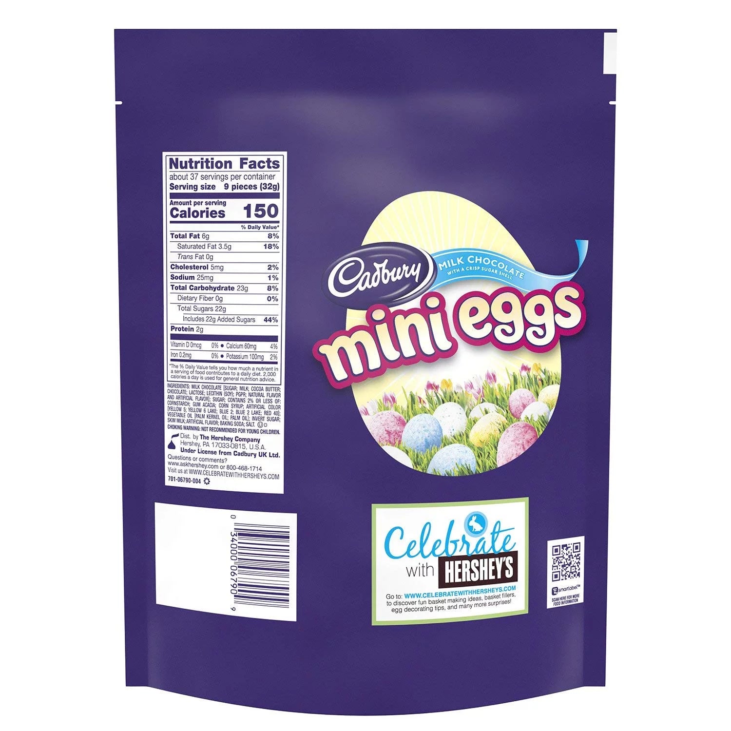Cadbury Mini Eggs Milk Chocolate Crisp Shell Candy, 42 oz. W9301