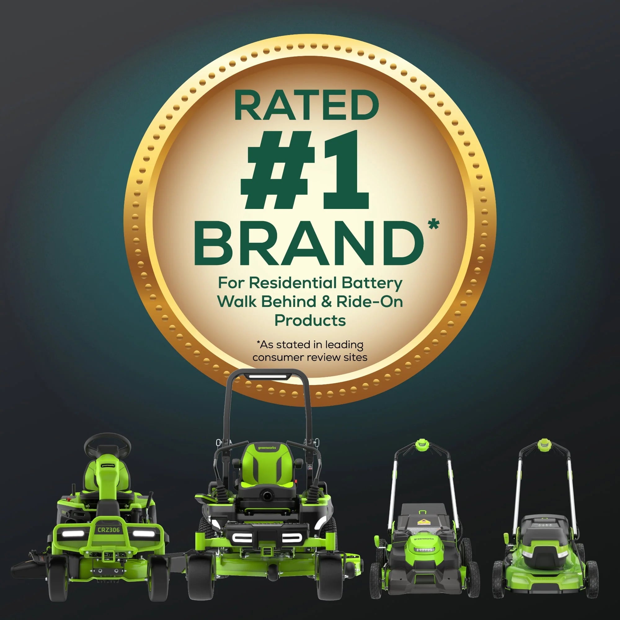 Greenworks 60V 21" Self Propelled Lawn Mower with 8.0 Ah Battery & Charger Q225175