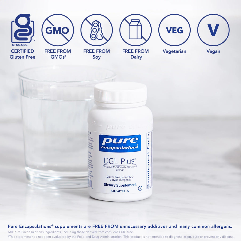 Pure Encapsulations DGL Plus 60 Capsules V2878
