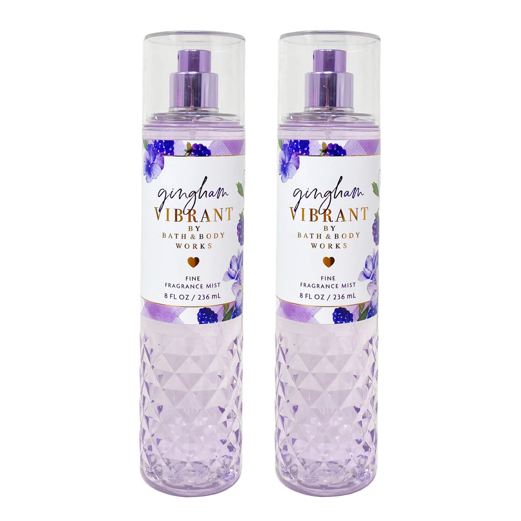 Bath and Body Works Gingham Vibrant 2 Pack Fine fragrance Mist Gift Set - Full Size