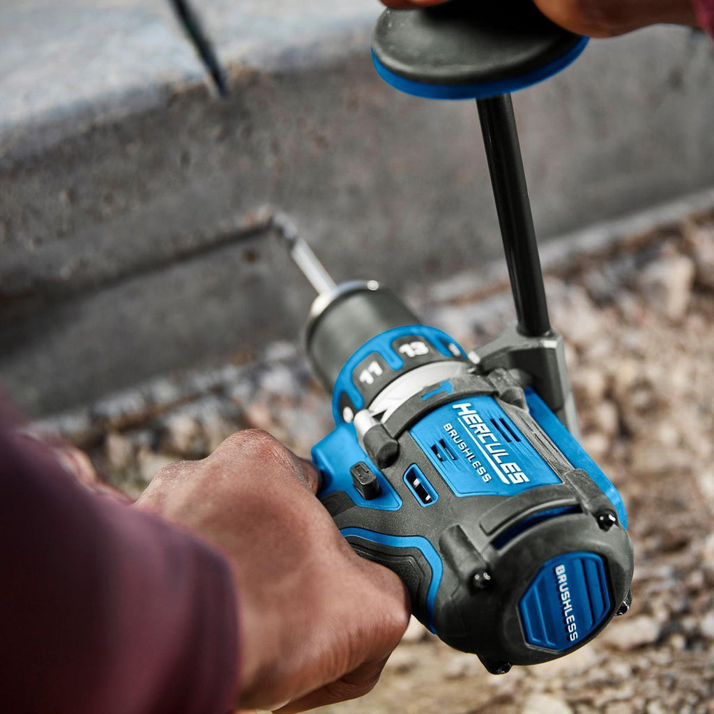 HERCULES 20V Brushless 1/2 in. Compact Hammer Drill/Driver - Tool Only J197532