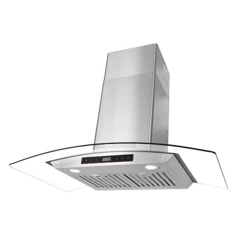 Cosmo 36" 380 CFM Ductless Wall Mount Range Hood Kitchen Hood in Stainless Steel