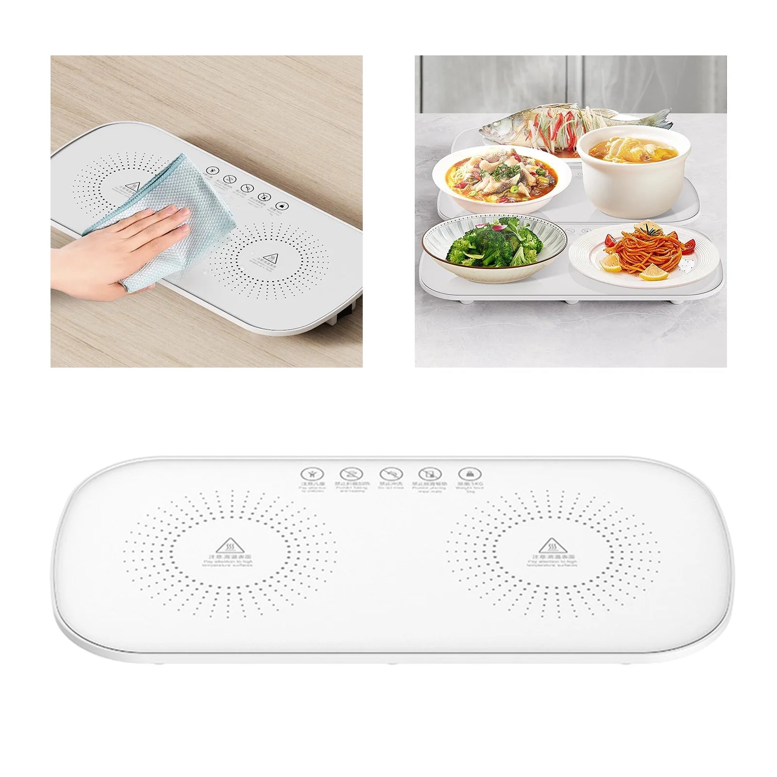 Tongina Electric Warming Tray Food Warmer for Kitchen Y63385