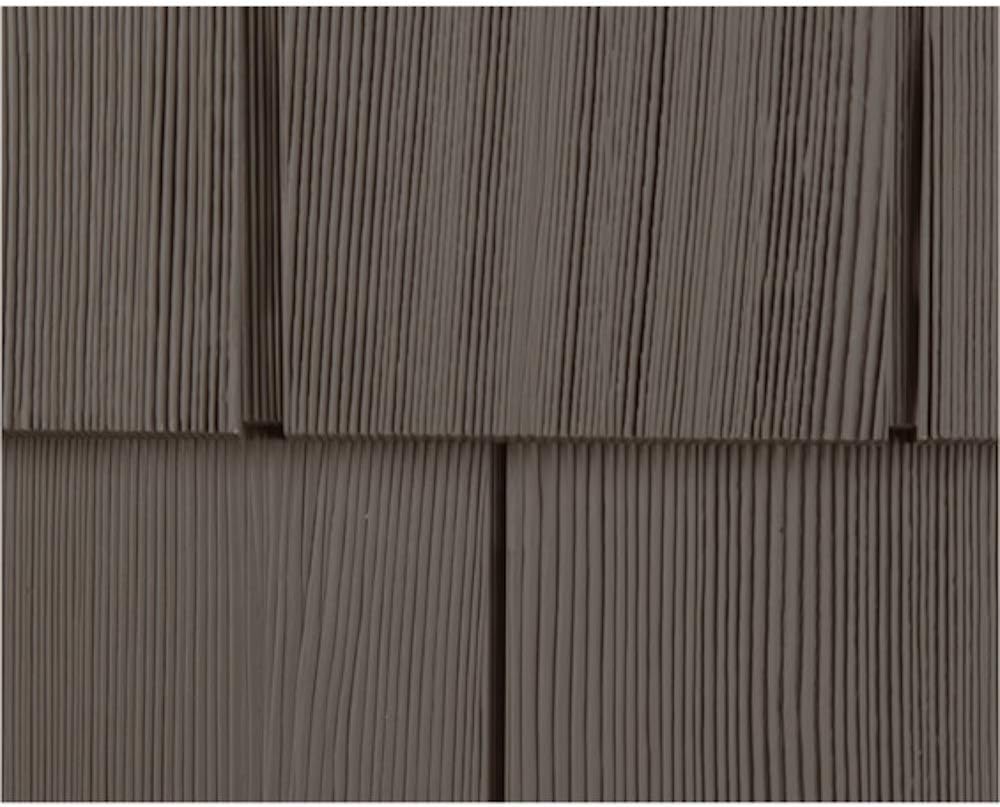 Polaris Homeside Select Double 7in Cedar Shake Vinyl Siding Slate A131860