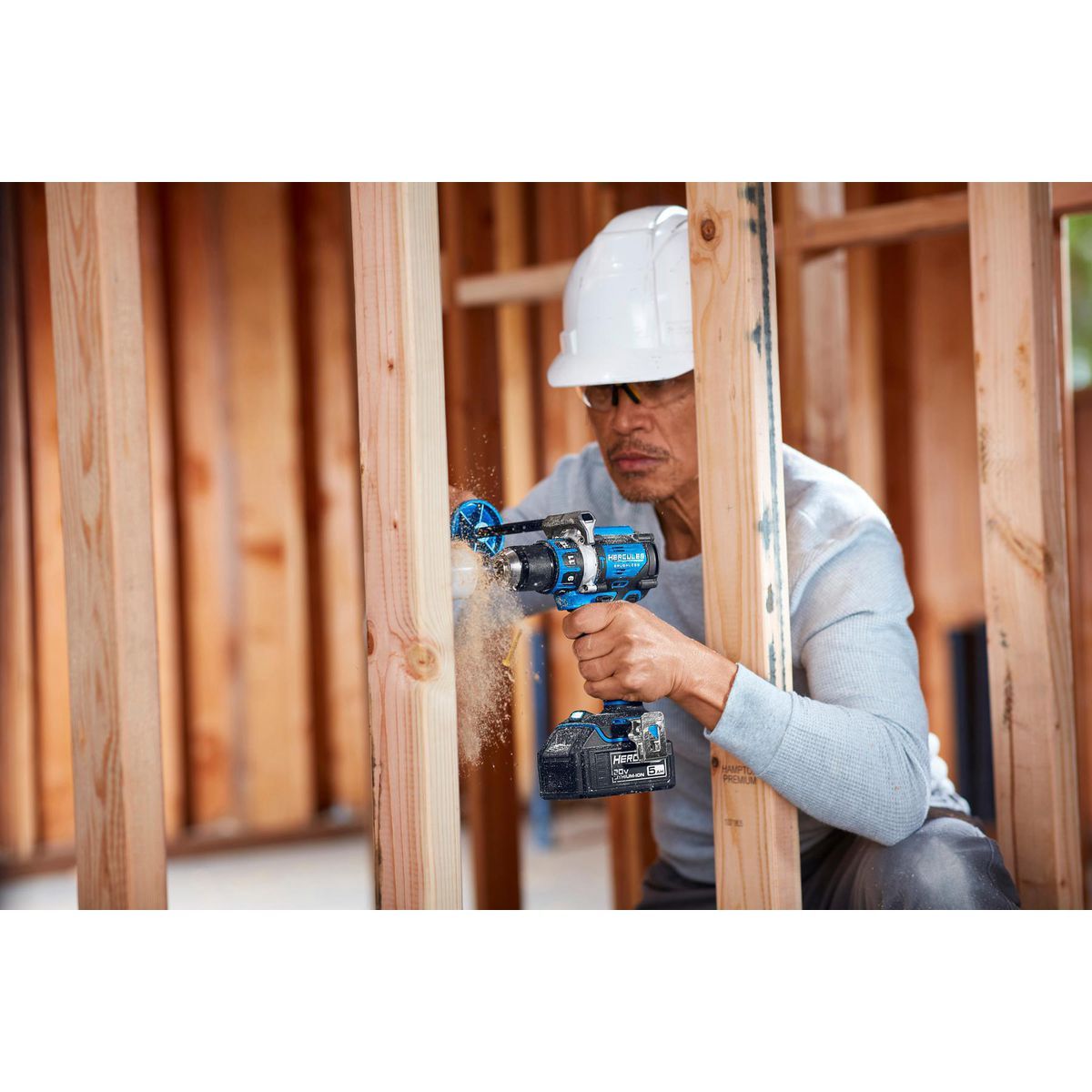 HERCULES 20V Brushless 1/2 in. Compact Hammer Drill/Driver - Tool Only J197532