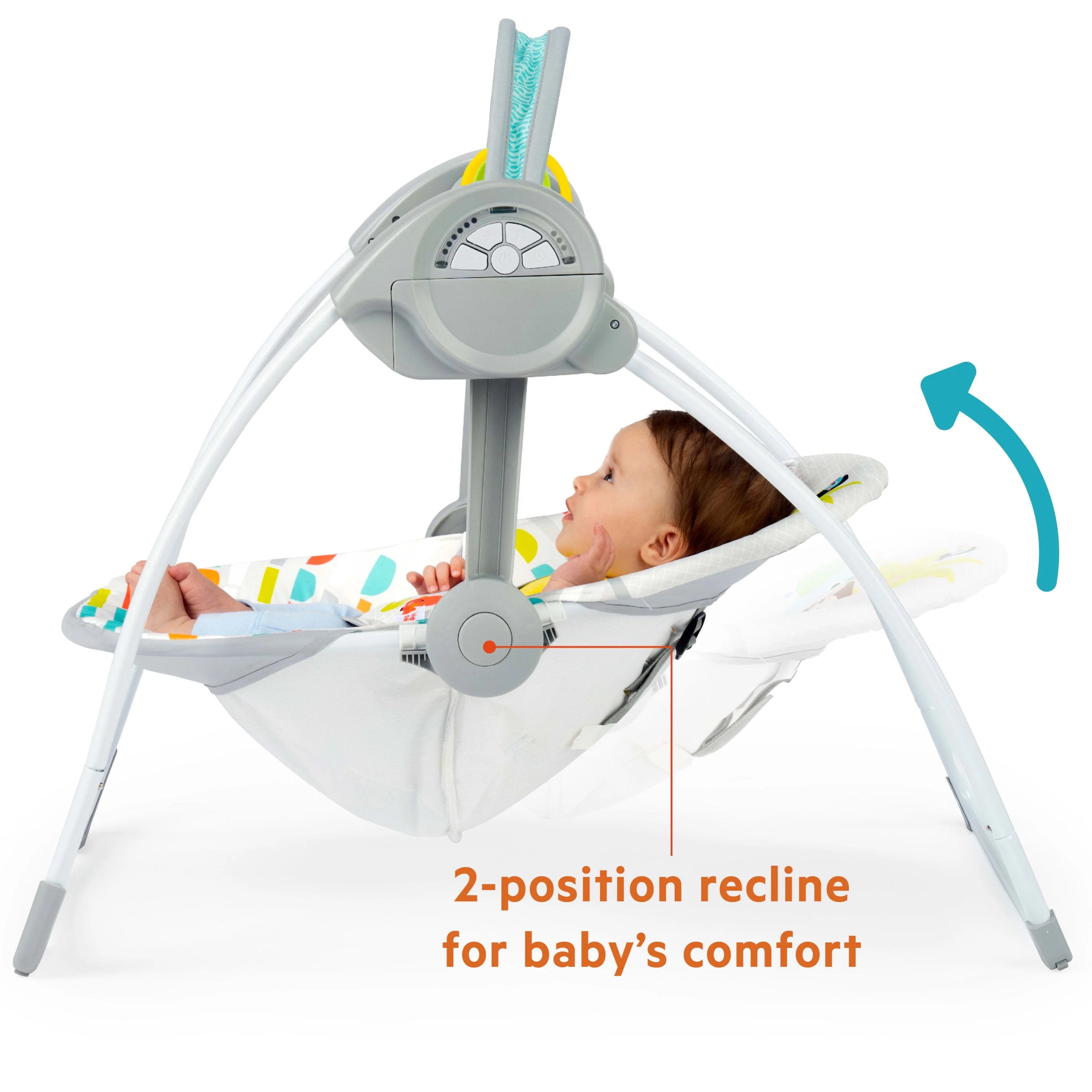 Bright Starts Playful Paradise Portable Baby Swing with Toys, Newborn Y6731