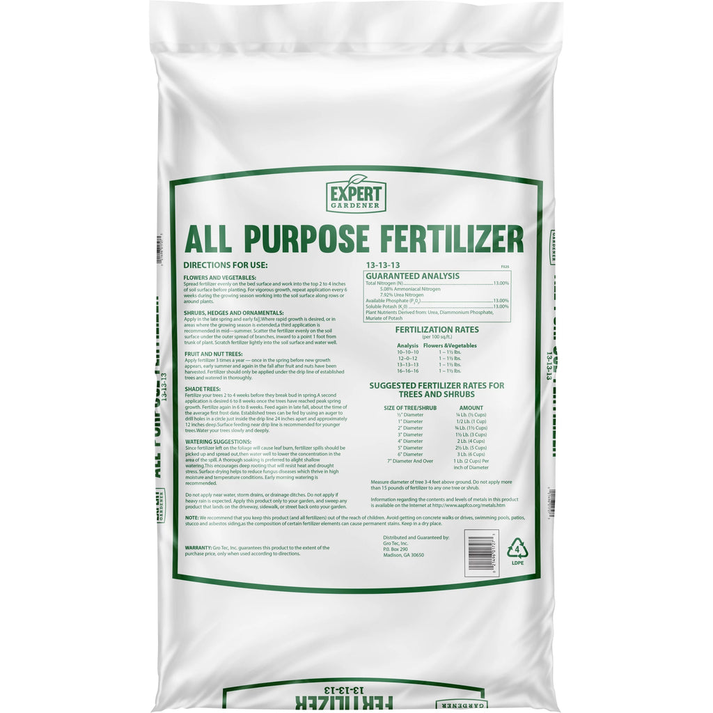 Expert Gardener All Purpose Plant Food Fertilizer 13-13-13, 40 lb E30467