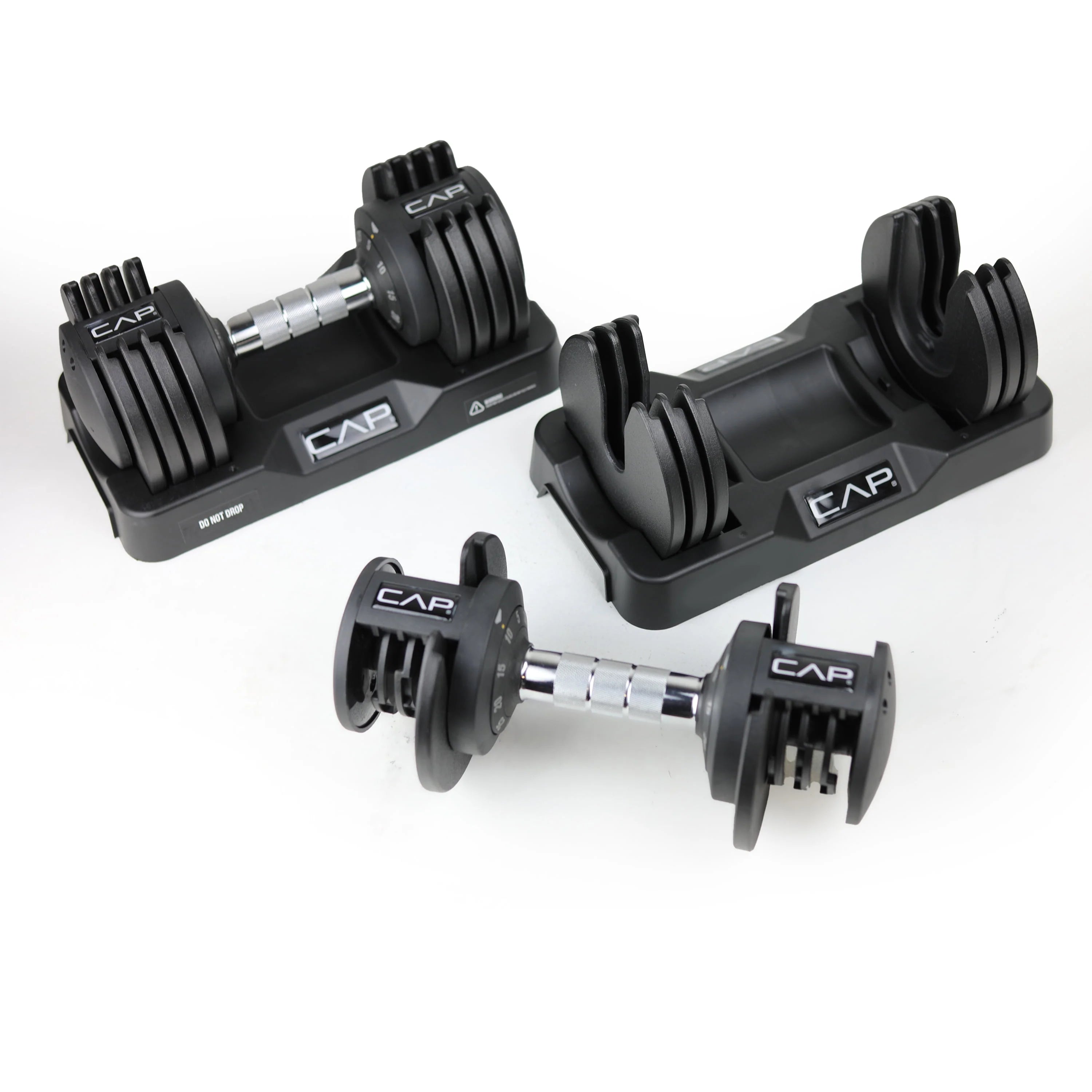CAP Barbell 25lb Adjustable Dumbbell, Quick Select 5-25 A355