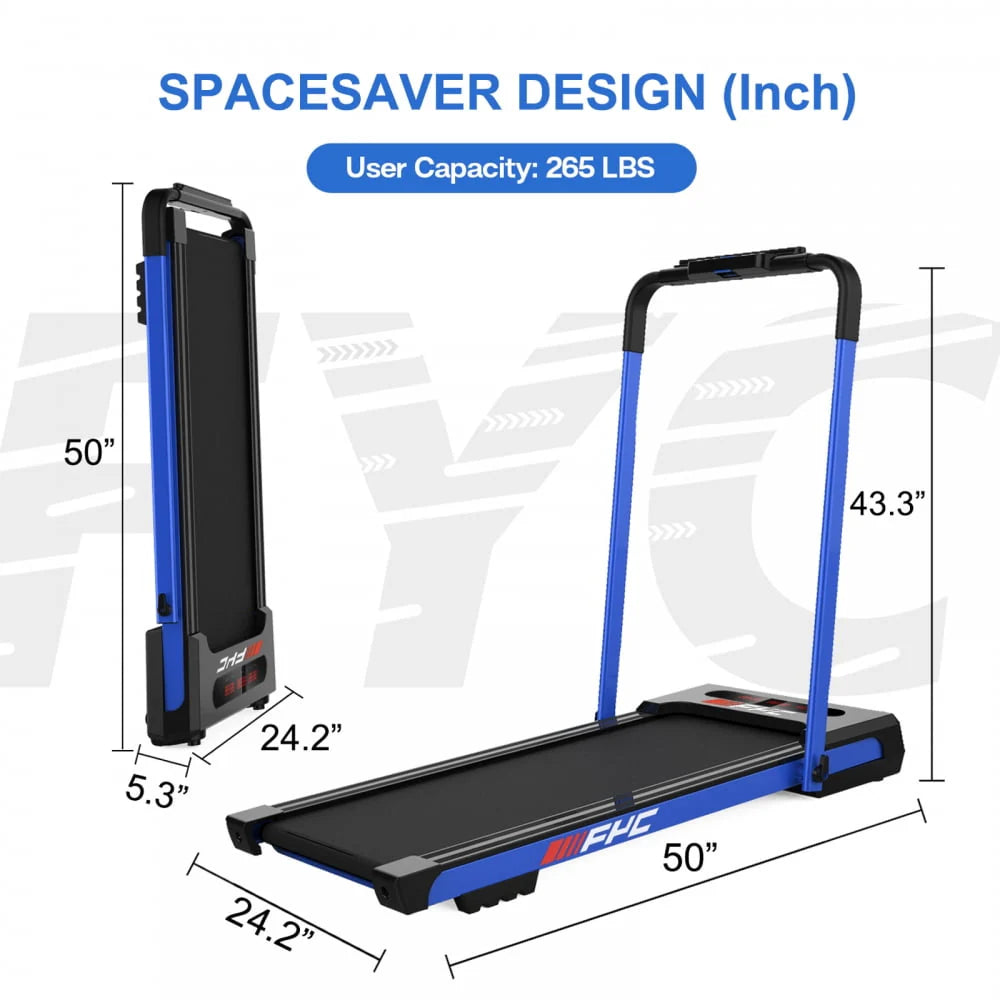Folding Treadmill with Incline 2.5HP for Home, Bluetooth & Heart Rate Sensor U3414