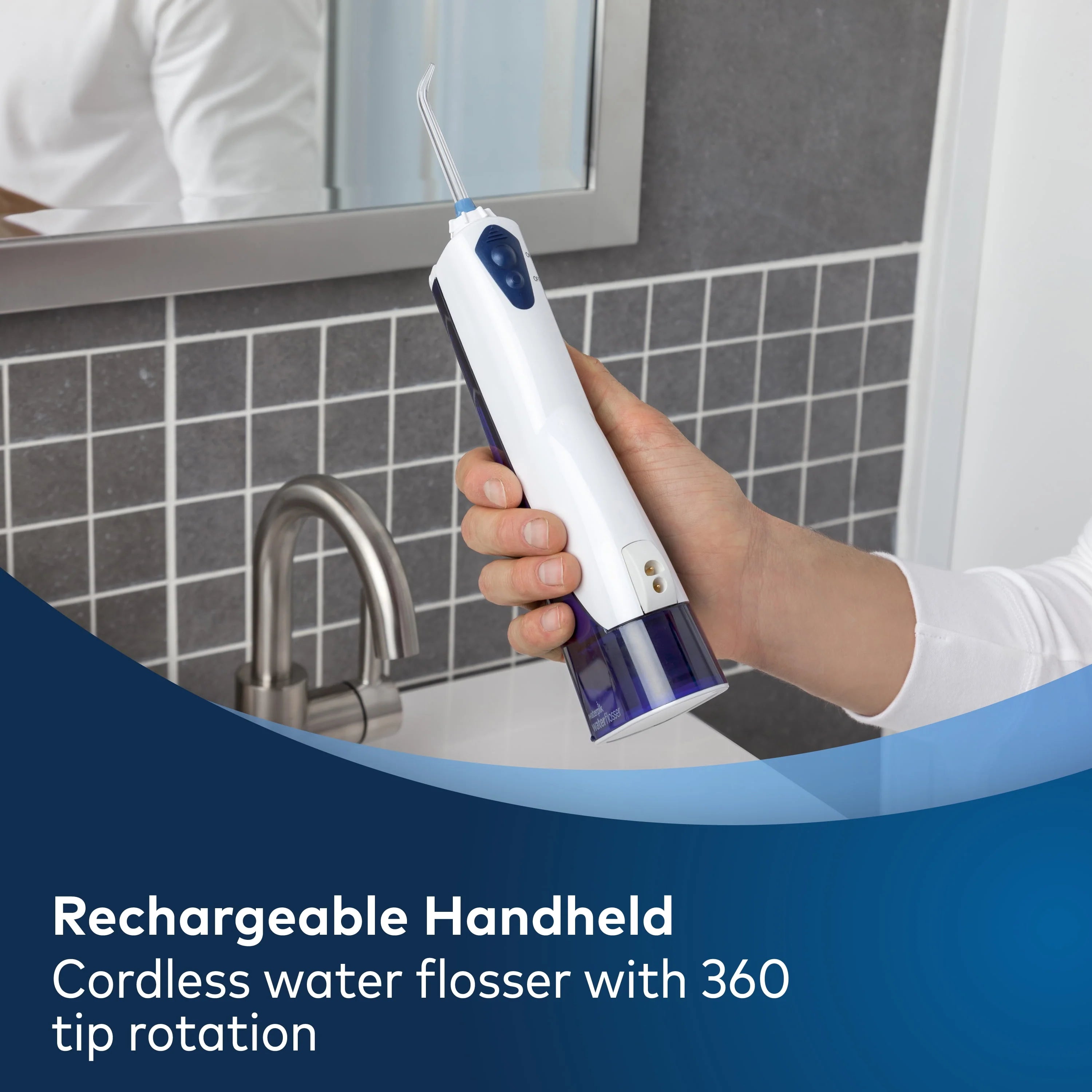 Waterpik Cordless Portable Rechargeable Water Flosser WP-360 S345834