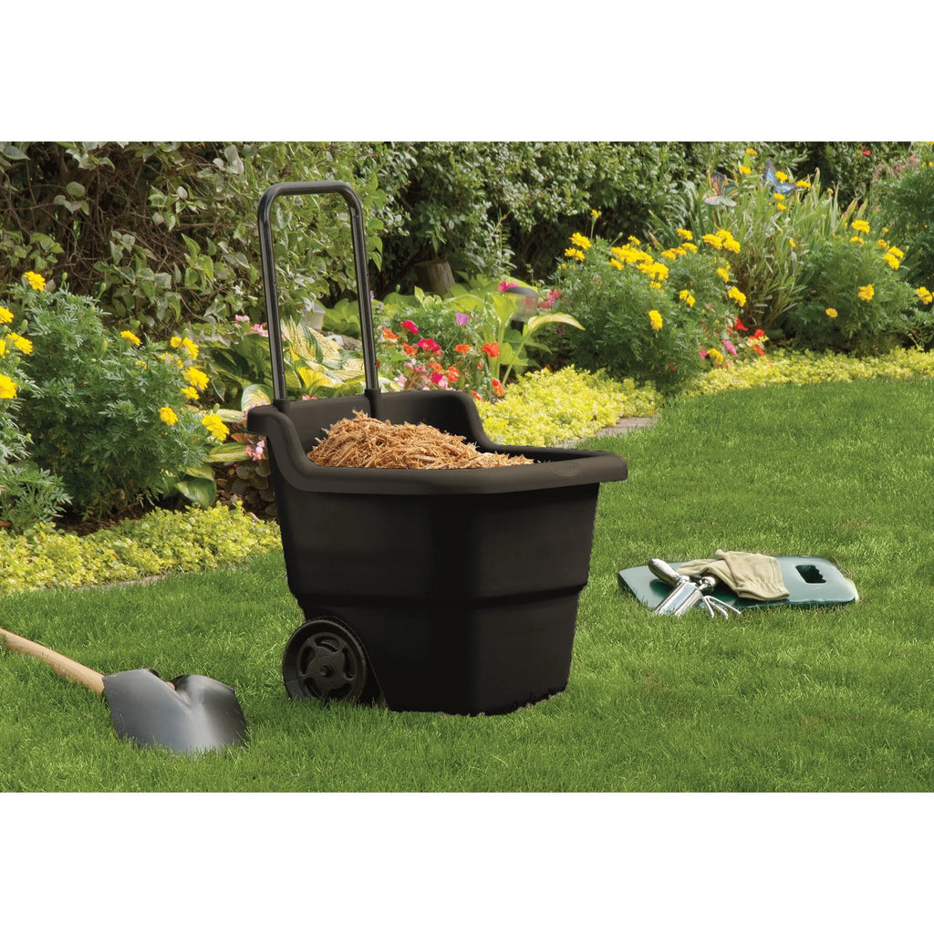 Suncast 15 Gallon Resin Rolling Lawn and Utility Cart A441882