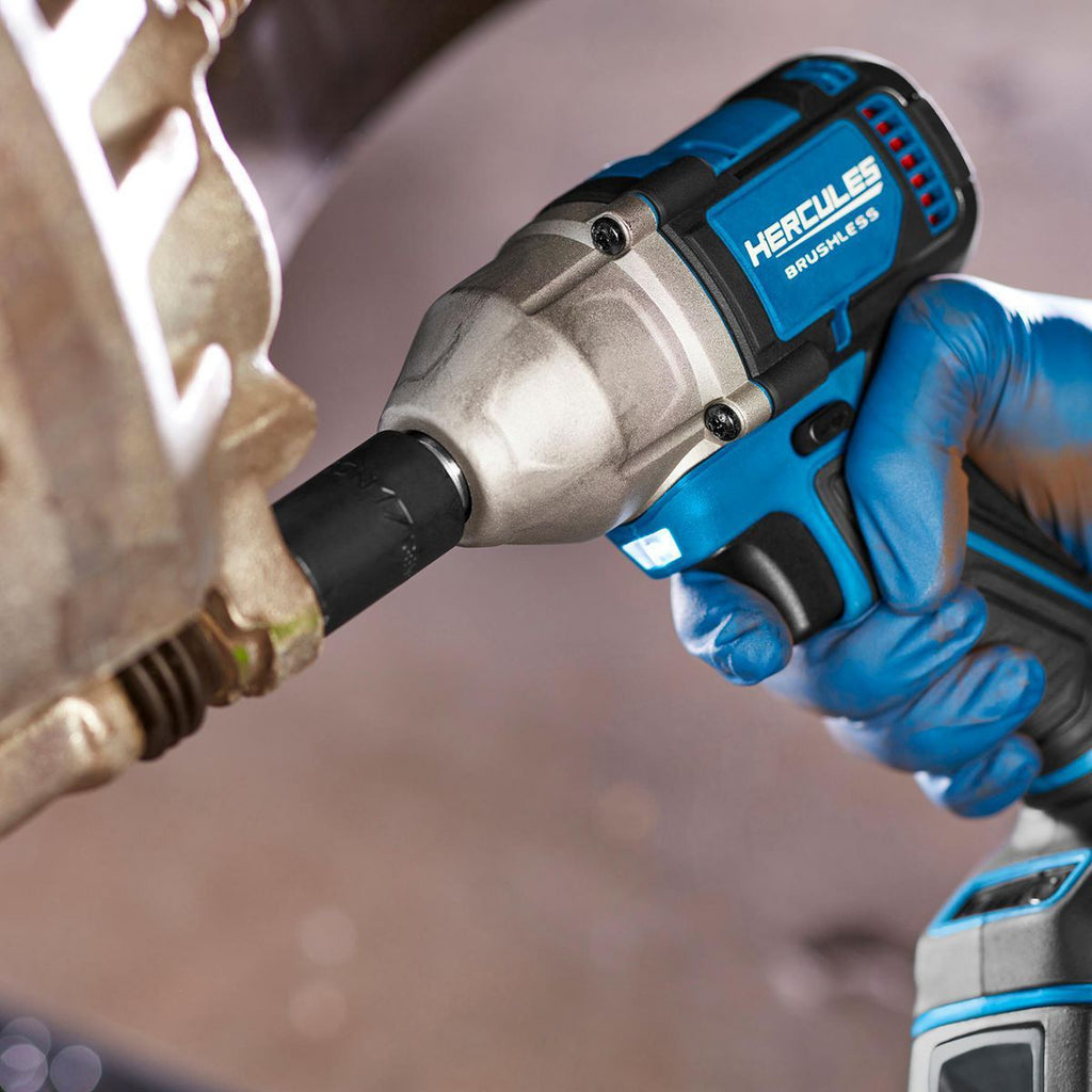 HERCULES 20V Brushless 1/2 in. Compact 4-Mode Impact Wrench, Tool Only F21797